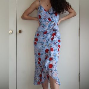 Flowy Maxi Dress with Floral Print